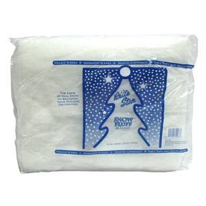 BELOW WHOLESALE CASE 12 bags Brite Star Snow Fluff White Poly fill Snow Blanket